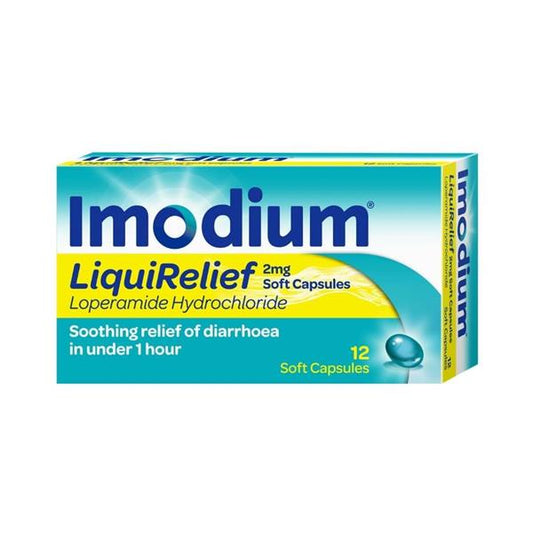 Imodium Liquirelief 12 Soft Capsules