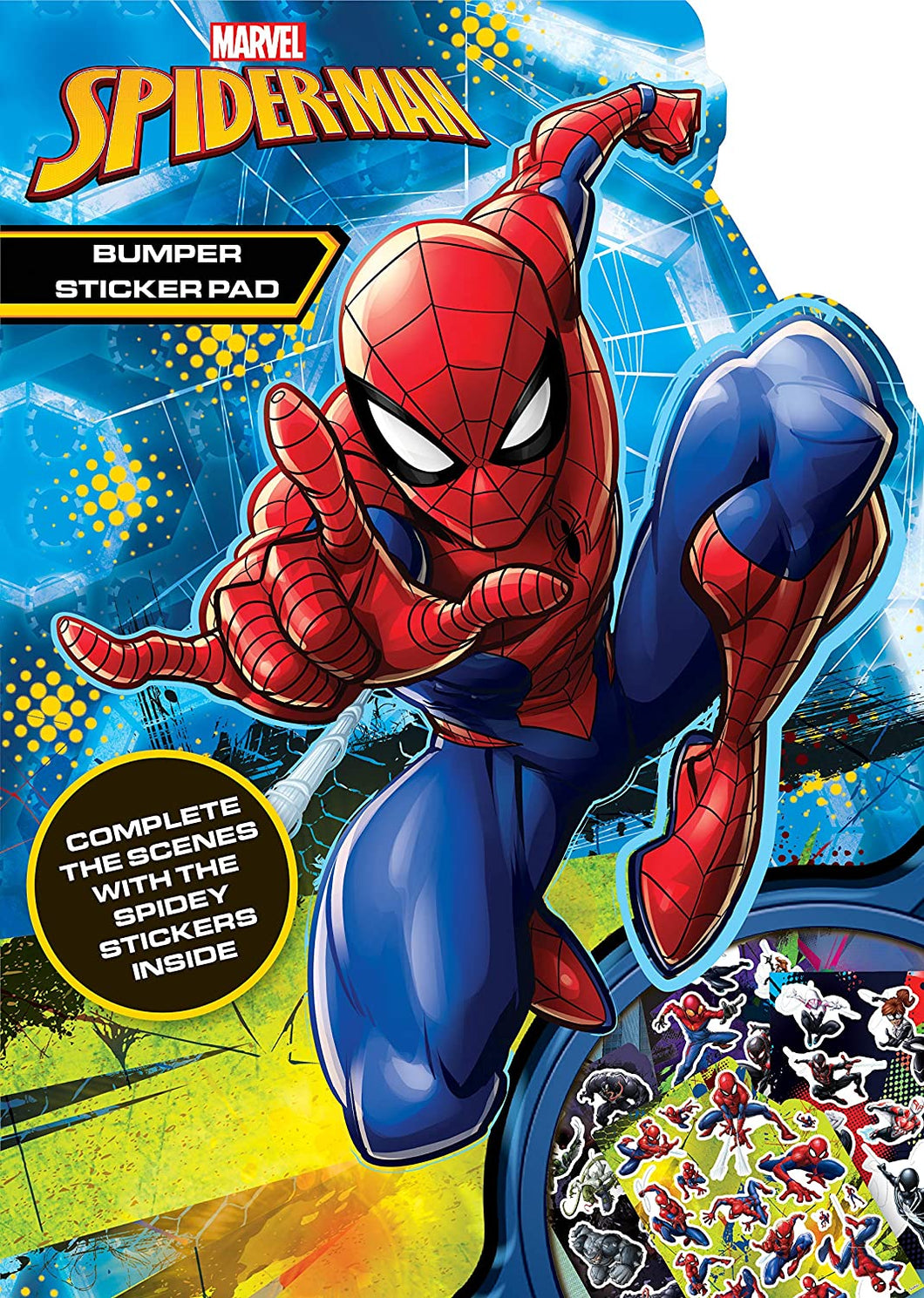 SPIDERMAN BUMBER STICKER PAD