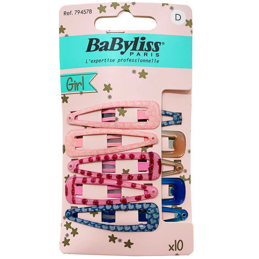 Babyliss Epoxy Snap Clips Kids 10 Pack