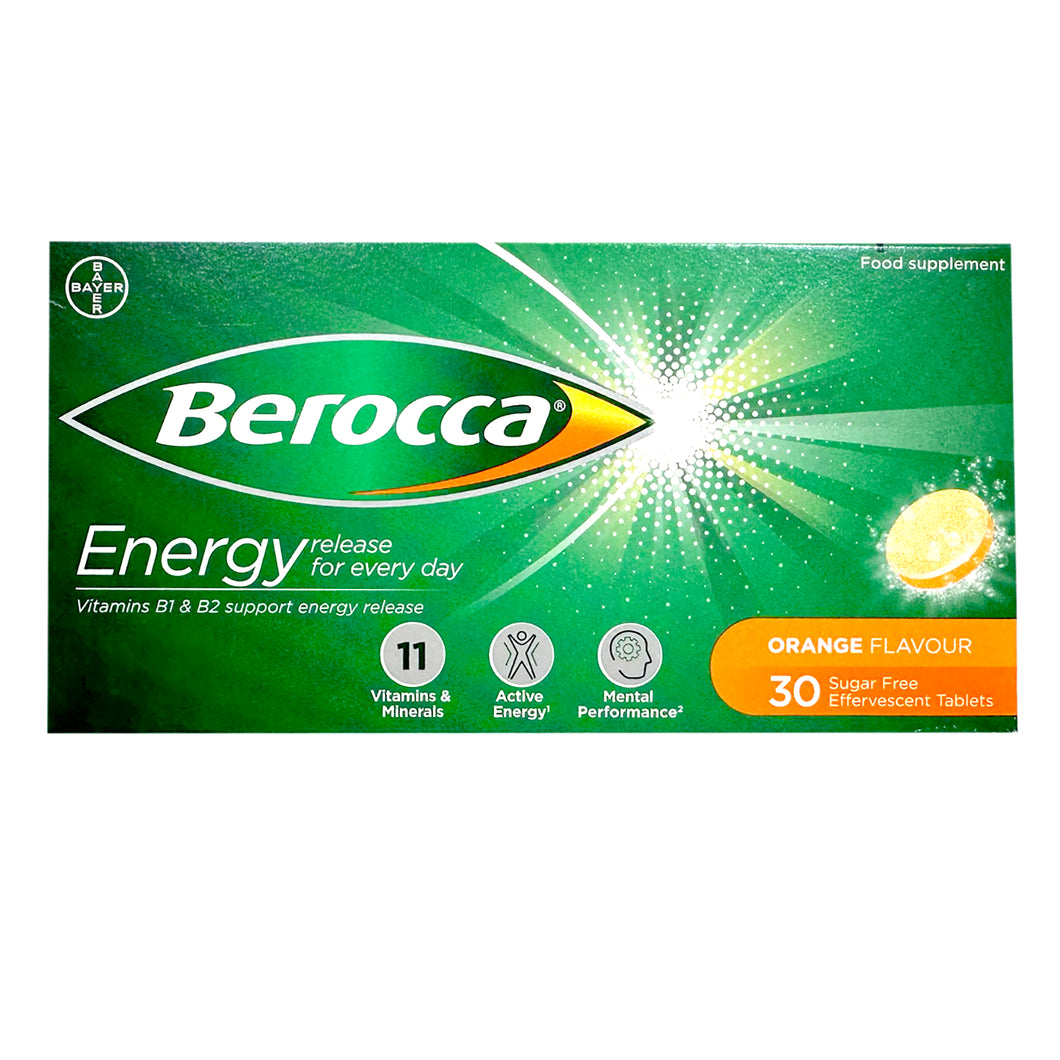 Berocca Energy Orange 30 Effervescent Tablets