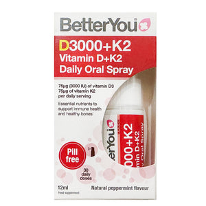 Better You D3000 + K2 Oral Spray 12ml