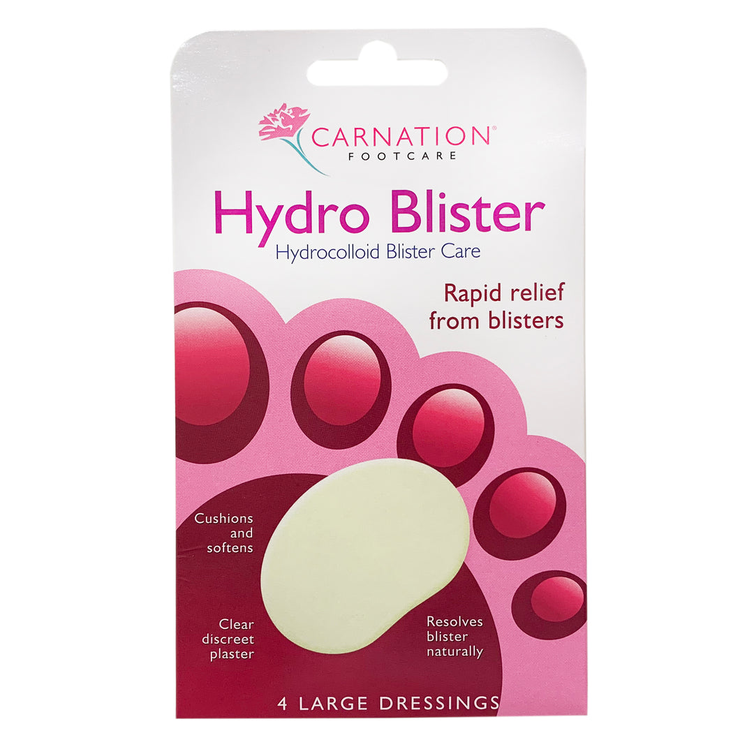 Carnation Hydro Blister Hydrocolloid Blister Care 4 Large Dressings