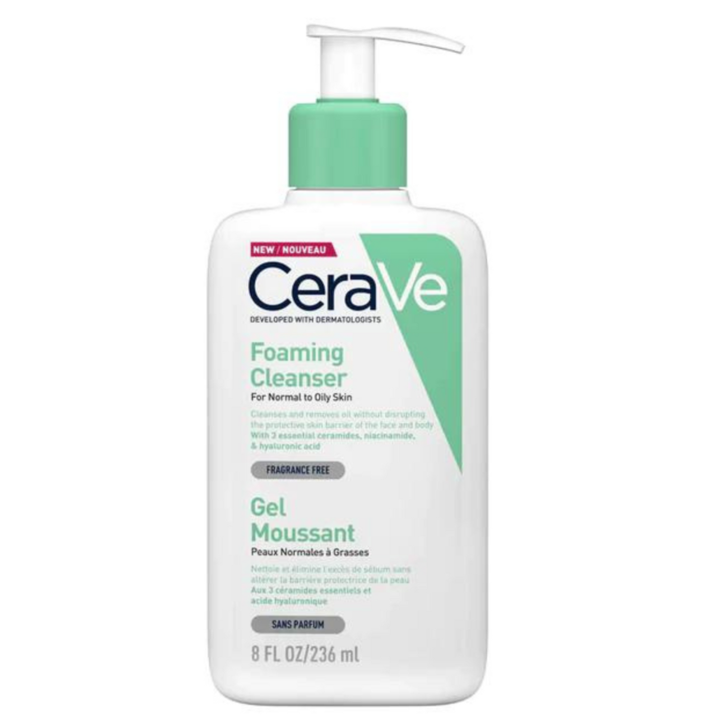CeraVe Foaming Cleanser for Normal to Oily Skin 236ml