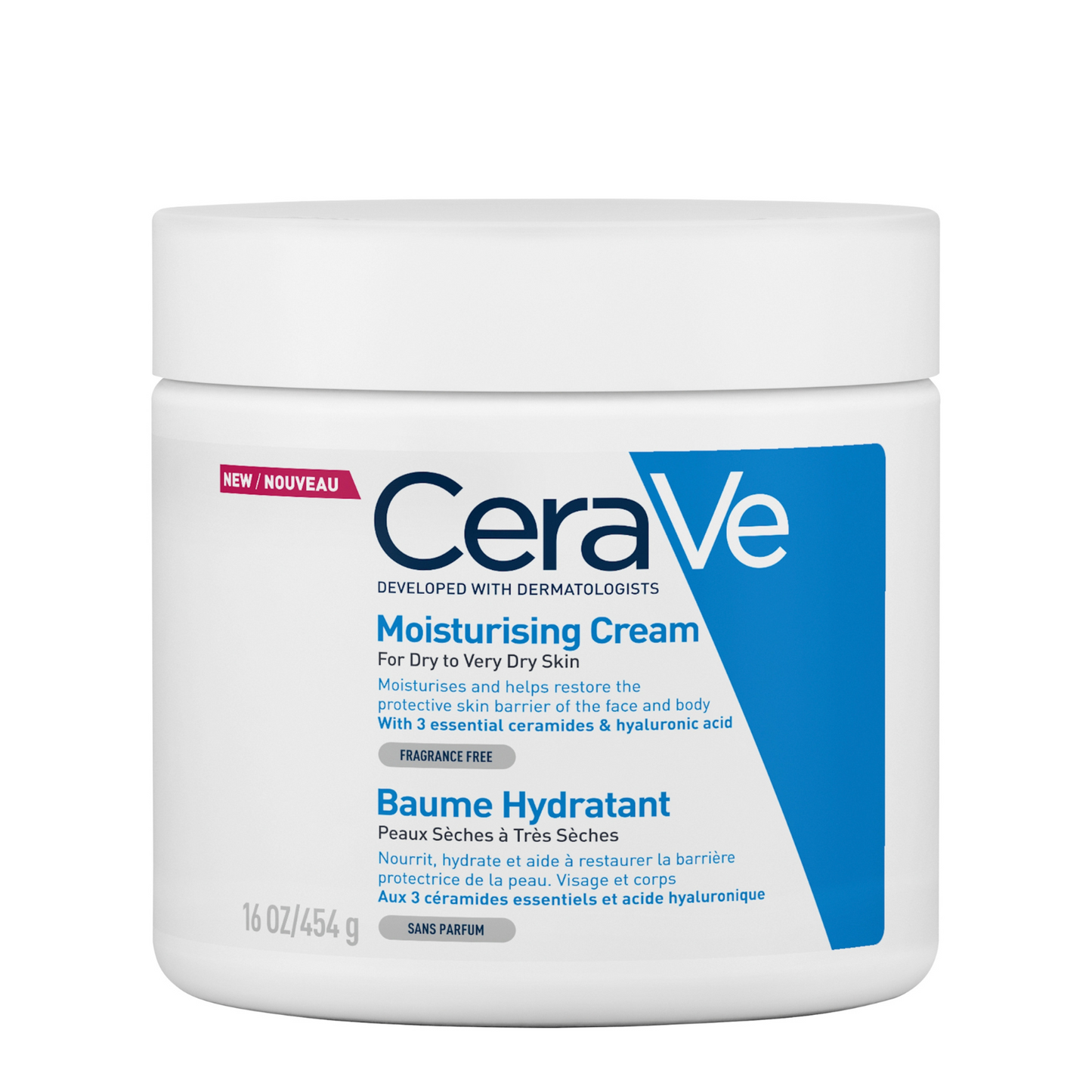 CeraVe Moisturising Cream for Dry to Very Dry Skin 454g