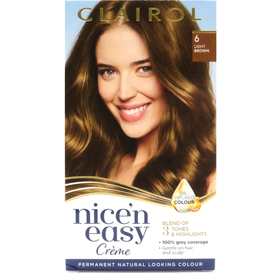 Clairol Nice'N Easy Creme Permanent Colour 6 Light Brown