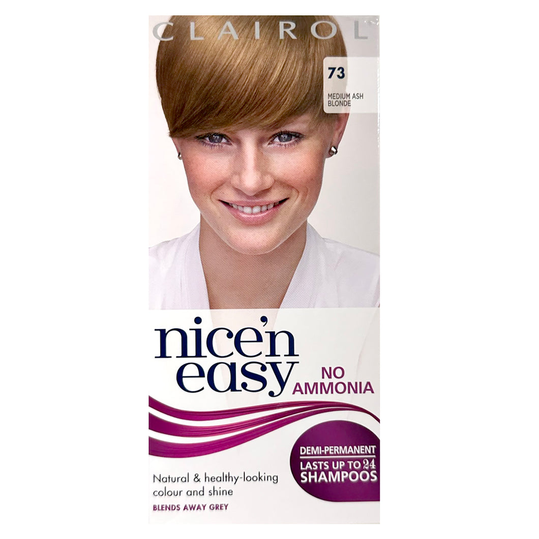 Clairol Nice'N Easy No Ammonia 73 Medium Ash Blonde