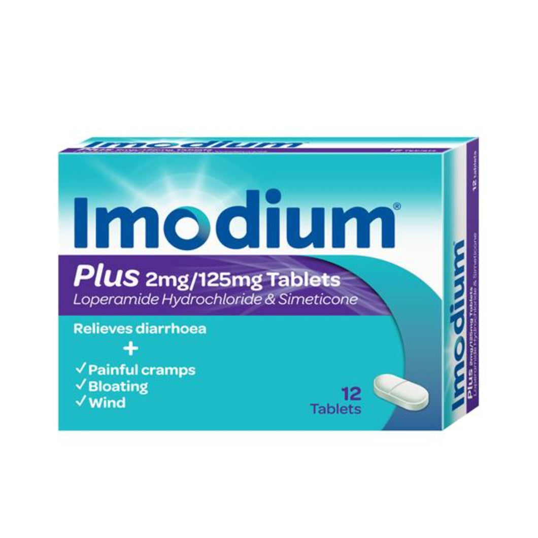 Imodium Plus 12 Tablets