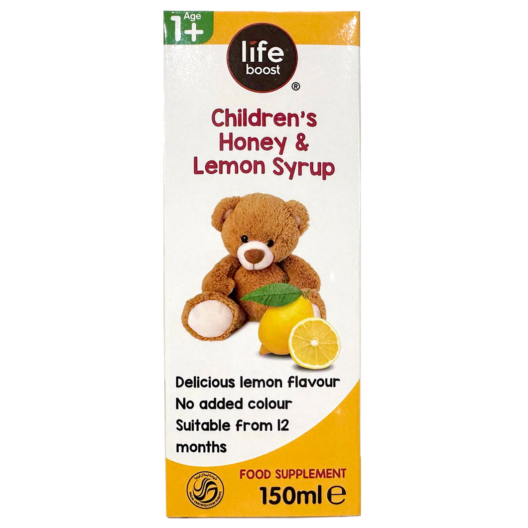 Life Boost Children's Honey & Lemon Syrup 150ml