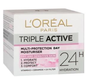 L’Oréal Triple Active Moisturiser Dry/Sensitive Skin 50ml