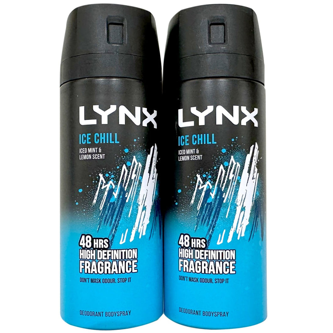 Lynx Deodorant Body Spray Ice Chill Twin Pack 2 for €7