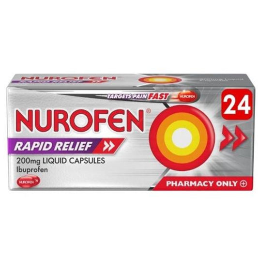 Nurofen Rapid Relief Liquid Capsules 24pk
