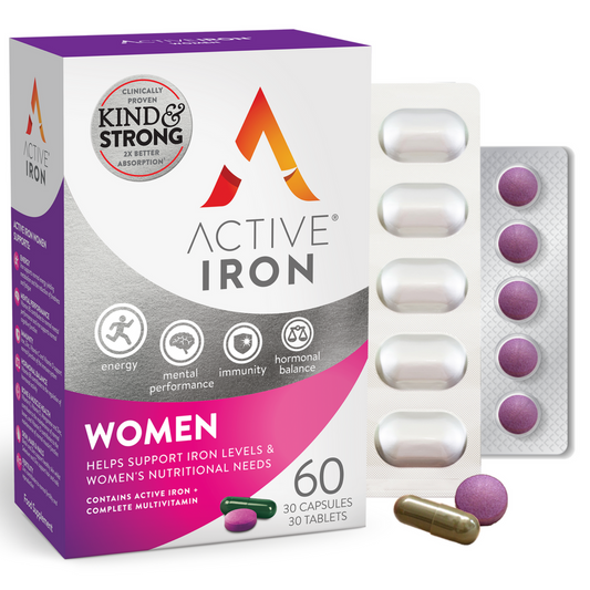 Active Iron & B Complex Plus For Women  60pk