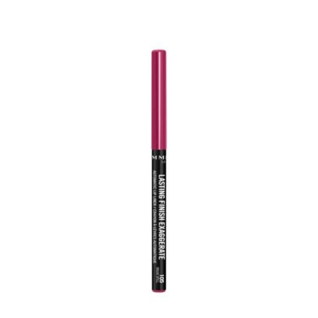 Lip Liner in pinkish mauve colour. Black pencil with pink lid.