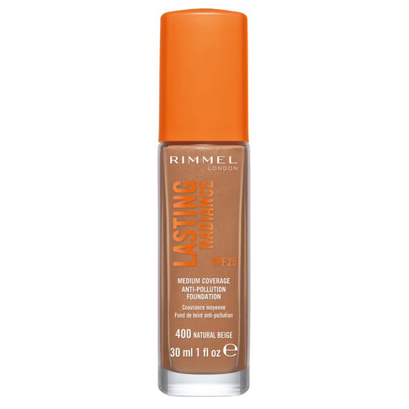 Rimmel Lasting Radiance Foundation 400 Natural Beige