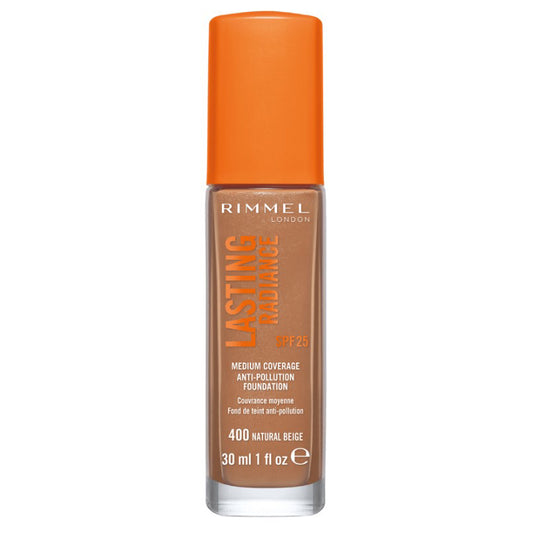 Rimmel Lasting Radiance Foundation 400 Natural Beige