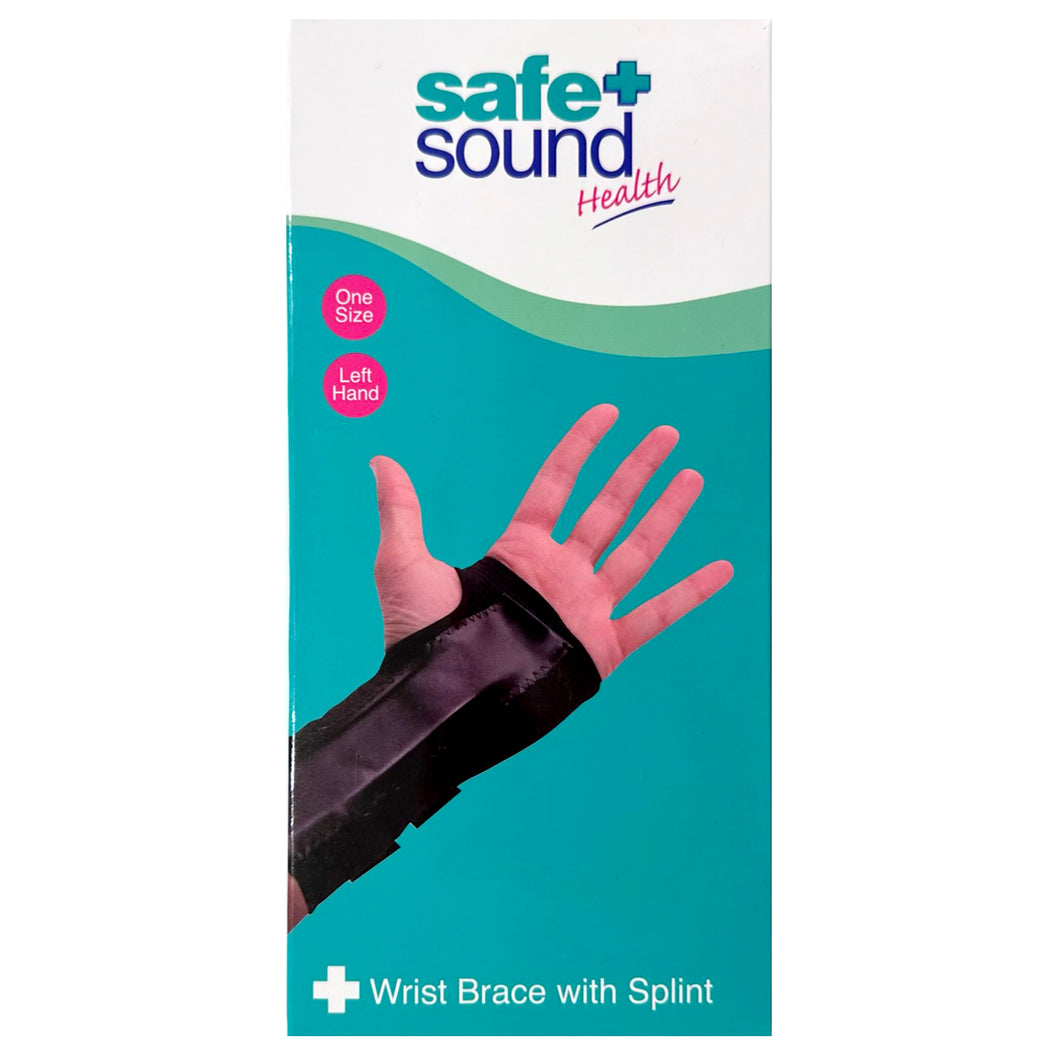 Safe + Sound Health Wrist Brace with Splint Left Hand