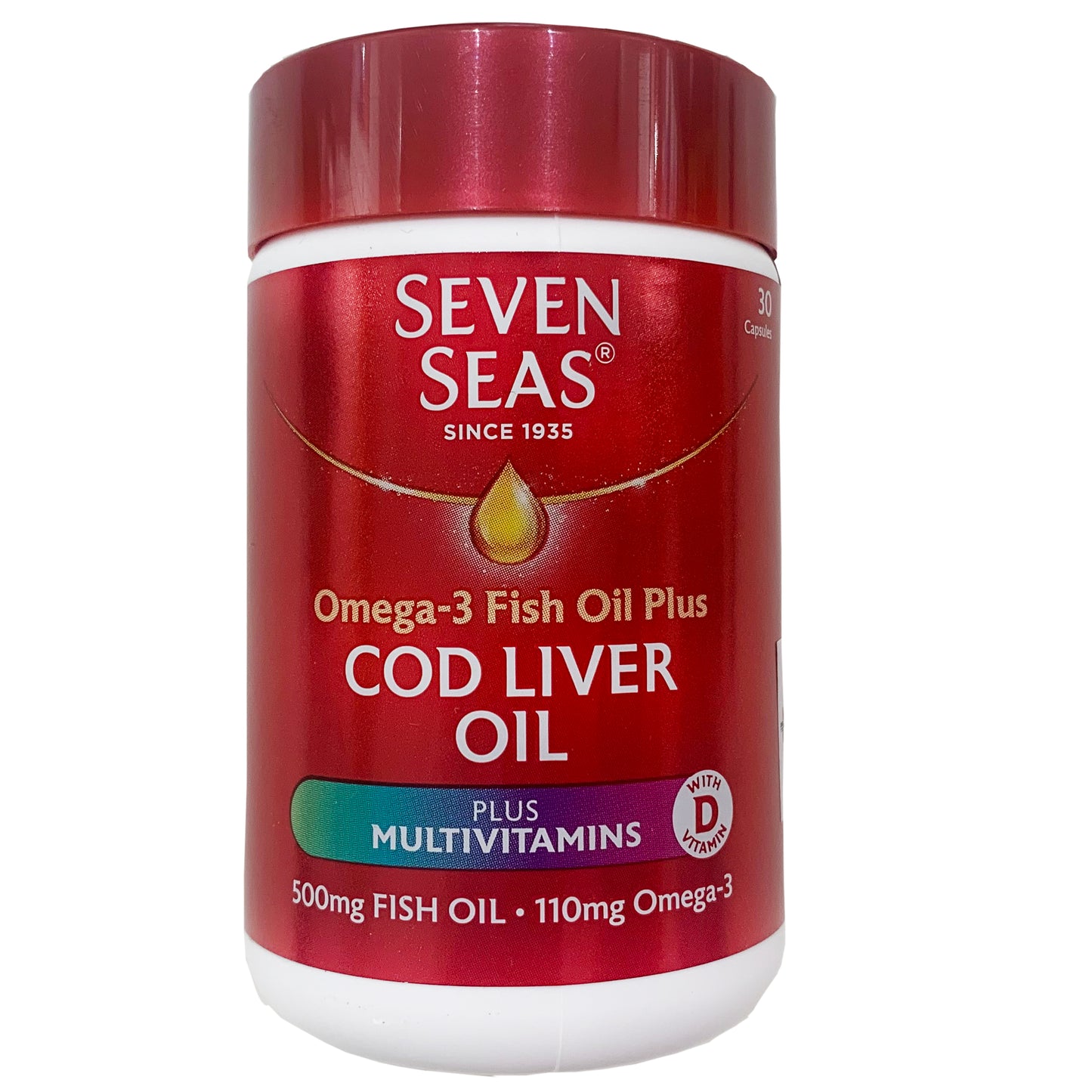 Seven Seas Omega 3 Plus Cod Liver Oil Plus Multivitamins 30s Capsules