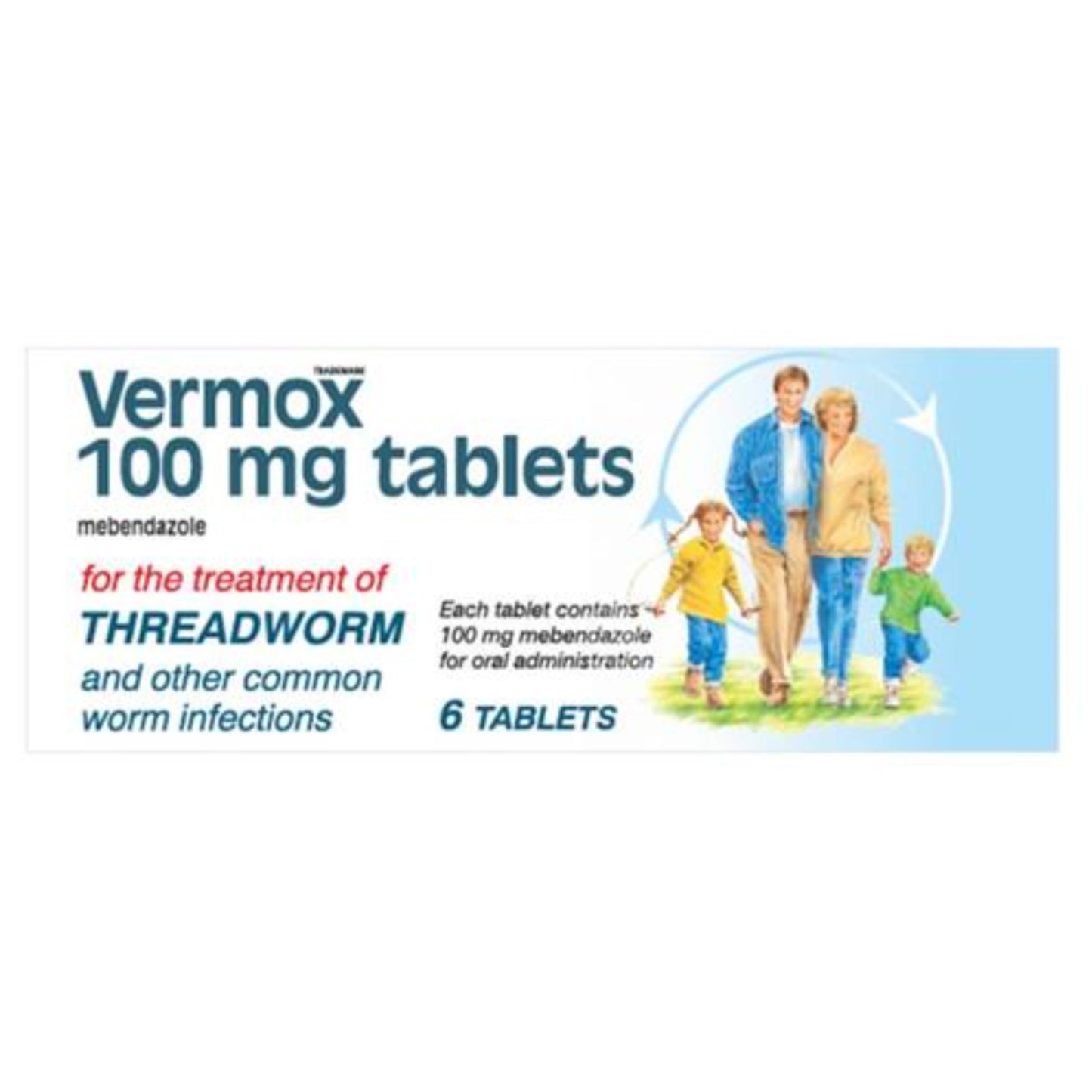 Vermox Tablets 6pk