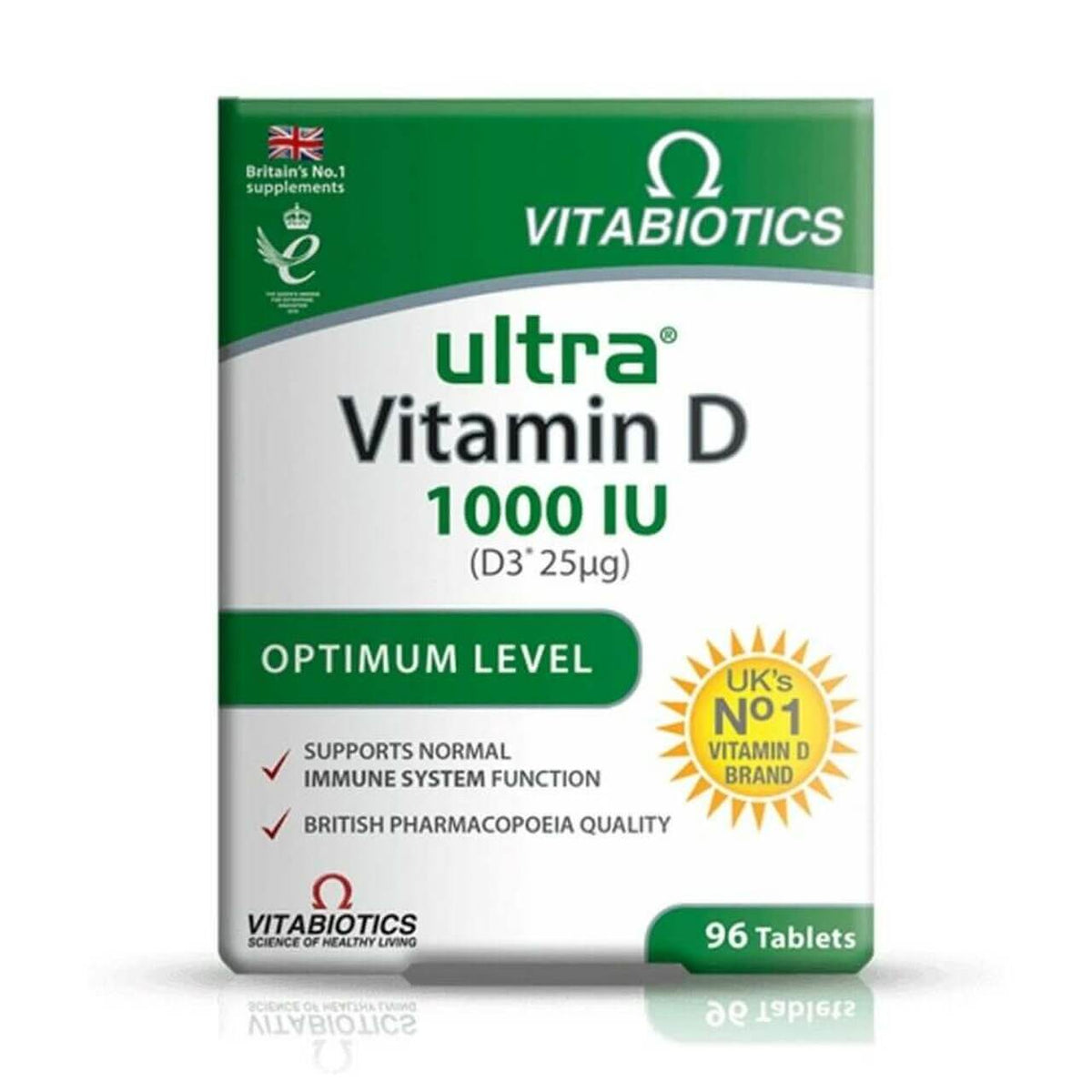 Vitabiotics Ultra Vitamin D 1000iu Optimum Level 96tabs