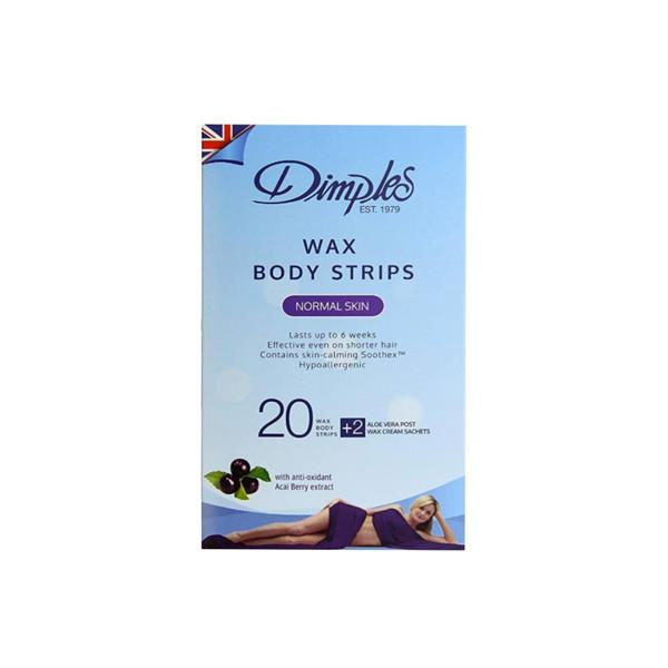 Dimples Wax 20 Strips - Body