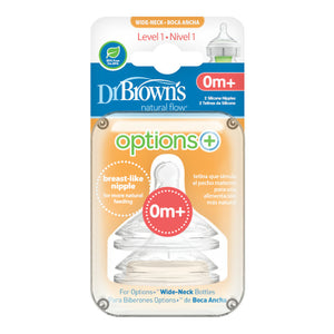Dr Brown's Options+ Level 1 Teat 0m+