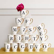 Bombay Duck Alphabet Spotty Mugs