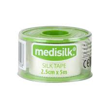 Medisilk White Silk Tape 2.5cm x 5m