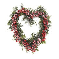 HEART BERRY WREATH 35CM
