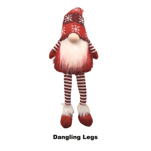 LED DANGLE LEGS SANTA RED 62CM