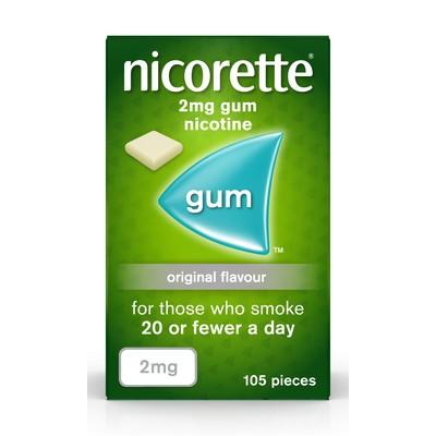 Nicorette Gum Original 2mg - 105 Pieces