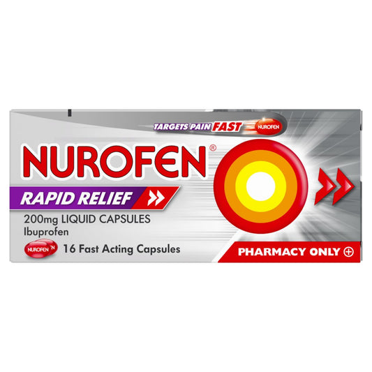 Nurofen Rapid Relief 200mg Liquid Capsules 16pk