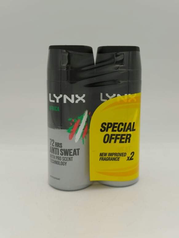 Lynx Africa Anti-Perspirant Twin Pack