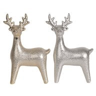 REINDEER FIGURINE  16.5CM  ( 2 ASSORTED)