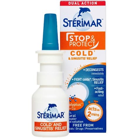 Sterimar Dual Action Cold & Sinusitis Relief Nasal Spray 20ml