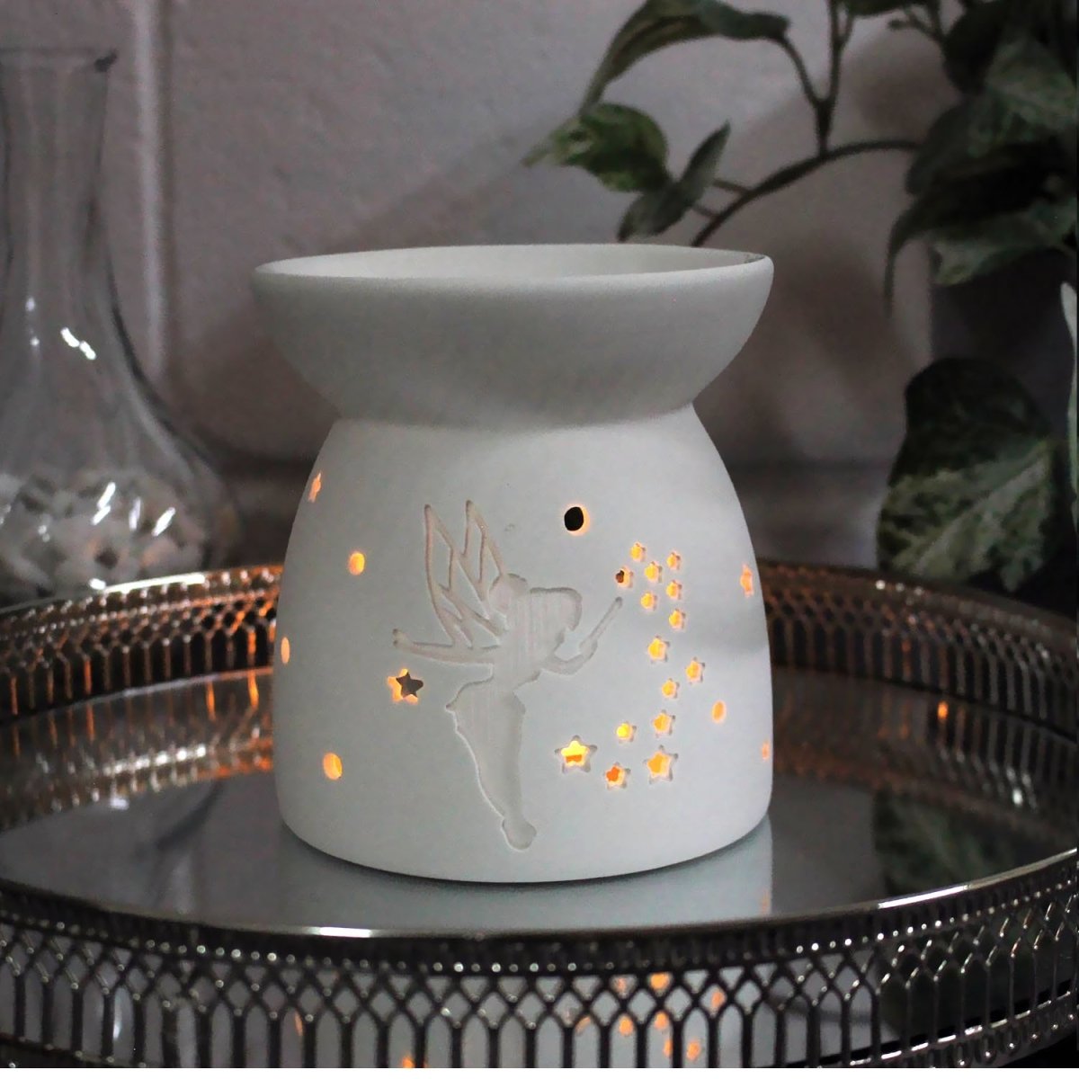 Wax Melt Burner - Ceramic Fairy  11cm