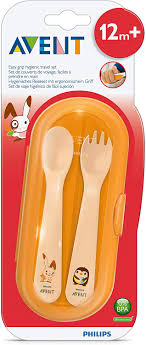 Avent  Cutlery Set with Travel Case 12 Months plus